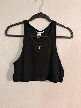 Victoria's Secret Black Racerback Bandeau Crop